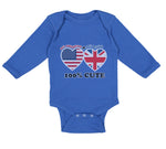 Long Sleeve Bodysuit Baby 50% British + 50% American = 100% Cute Cotton - Cute Rascals