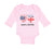 Long Sleeve Bodysuit Baby 50% British + 50% American = 100% Cute Cotton - Cute Rascals