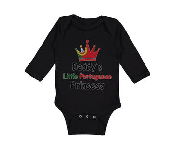 Long Sleeve Bodysuit Baby Daddy's Little Portuguese Princess Boy & Girl Clothes