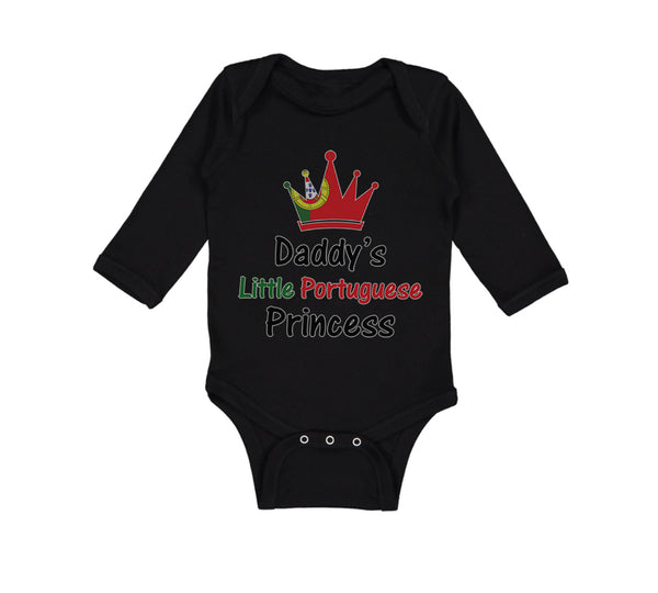 Long Sleeve Bodysuit Baby Daddy's Little Portuguese Princess Boy & Girl Clothes - Cute Rascals