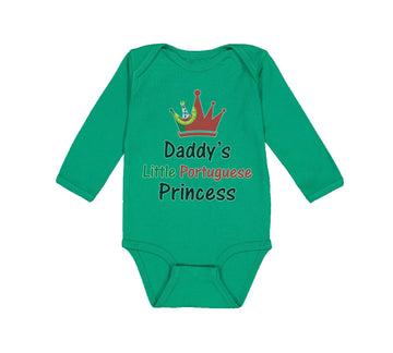 Long Sleeve Bodysuit Baby Daddy's Little Portuguese Princess Boy & Girl Clothes