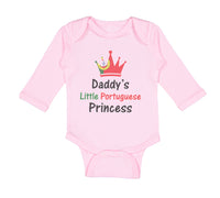 Long Sleeve Bodysuit Baby Daddy's Little Portuguese Princess Boy & Girl Clothes - Cute Rascals