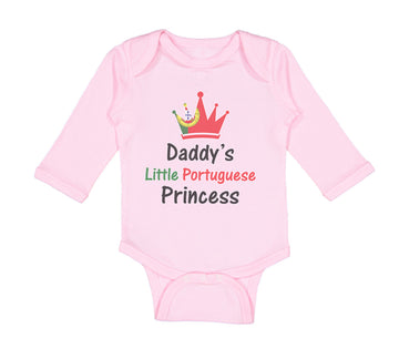 Long Sleeve Bodysuit Baby Daddy's Little Portuguese Princess Boy & Girl Clothes