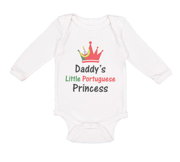 Long Sleeve Bodysuit Baby Daddy's Little Portuguese Princess Boy & Girl Clothes