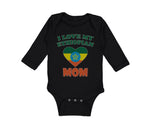 Long Sleeve Bodysuit Baby I Love My Ethiopian Mom Boy & Girl Clothes Cotton