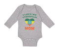 Long Sleeve Bodysuit Baby I Love My Ethiopian Mom Boy & Girl Clothes Cotton