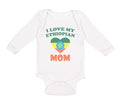 Long Sleeve Bodysuit Baby I Love My Ethiopian Mom Boy & Girl Clothes Cotton