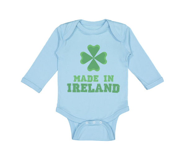 Long Sleeve Bodysuit Baby Made in Ireland A Boy & Girl Clothes Cotton