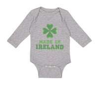 Long Sleeve Bodysuit Baby Made in Ireland A Boy & Girl Clothes Cotton