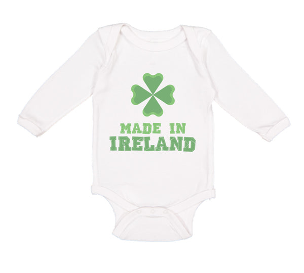 Long Sleeve Bodysuit Baby Made in Ireland A Boy & Girl Clothes Cotton