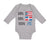 Long Sleeve Bodysuit Baby 50% Puerto Rican 50% Dominican = 100% Me Cotton - Cute Rascals