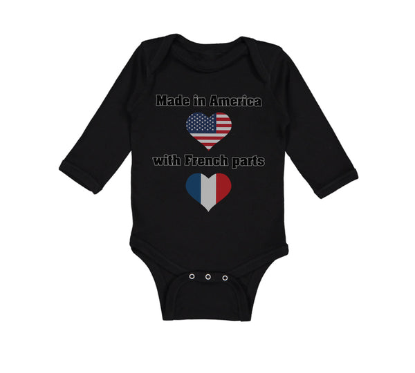 Long Sleeve Bodysuit Baby Made in America with French Parts Boy & Girl Clothes