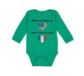 Long Sleeve Bodysuit Baby Made in America with French Parts Boy & Girl Clothes