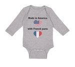 Long Sleeve Bodysuit Baby Made in America with French Parts Boy & Girl Clothes