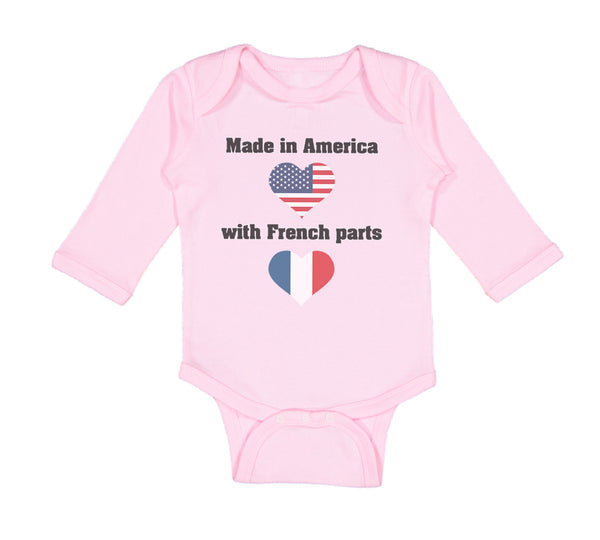 Long Sleeve Bodysuit Baby Made in America with French Parts Boy & Girl Clothes