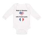 Long Sleeve Bodysuit Baby Made in America with French Parts Boy & Girl Clothes