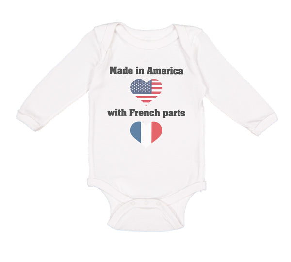 Long Sleeve Bodysuit Baby Made in America with French Parts Boy & Girl Clothes