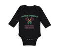 Long Sleeve Bodysuit Baby Native American Made with Irish Parts Cotton