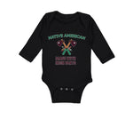 Long Sleeve Bodysuit Baby Native American Made with Irish Parts Cotton