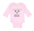 Long Sleeve Bodysuit Baby Native American Made with Irish Parts Cotton