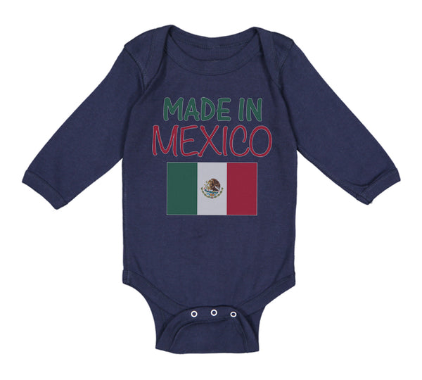 Long Sleeve Bodysuit Baby Made in Mexico Funny Style C Boy & Girl Clothes Cotton