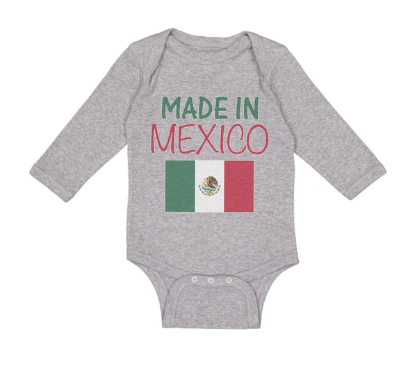 Long Sleeve Bodysuit Baby Made in Mexico Funny Style C Boy & Girl Clothes Cotton