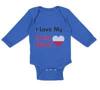 Long Sleeve Bodysuit Baby I Love My Polish Aunt B Boy & Girl Clothes Cotton