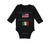 Long Sleeve Bodysuit Baby Made in America with Italian Parts B Cotton