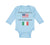 Long Sleeve Bodysuit Baby Made in America with Italian Parts B Cotton