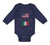 Long Sleeve Bodysuit Baby Made in America with Italian Parts B Cotton