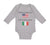 Long Sleeve Bodysuit Baby Made in America with Italian Parts B Cotton