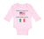 Long Sleeve Bodysuit Baby Made in America with Italian Parts B Cotton