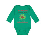 Long Sleeve Bodysuit Baby Warning Irish Temper - Italian Attitude Cotton