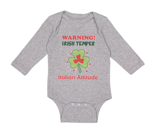 Warning Irish Temper - Italian Attitude