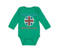 Long Sleeve Bodysuit Baby Made in America with British Parts Funny Style B