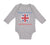 Long Sleeve Bodysuit Baby Made in America with British Parts Funny Style B