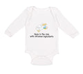 Long Sleeve Bodysuit Baby Made in The Usa with Ukrainian Ingredients Cotton