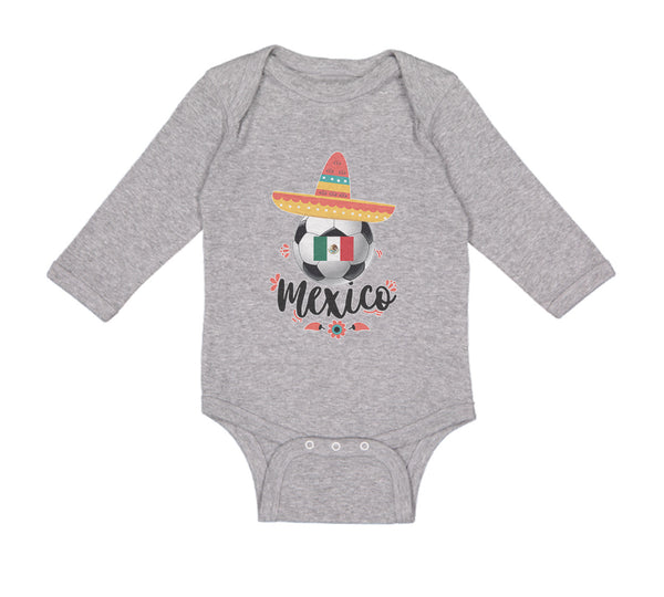 Long Sleeve Bodysuit Baby Mexican Mexico Boy & Girl Clothes Cotton