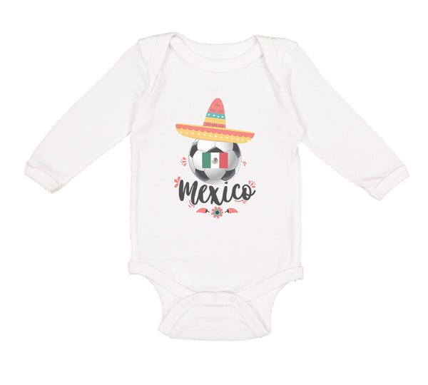 Long Sleeve Bodysuit Baby Mexican Mexico Boy & Girl Clothes Cotton