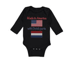 Long Sleeve Bodysuit Baby Made in America with Dutch Parts Boy & Girl Clothes