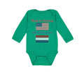 Long Sleeve Bodysuit Baby Made in America with Dutch Parts Boy & Girl Clothes