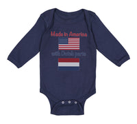 Long Sleeve Bodysuit Baby Made in America with Dutch Parts Boy & Girl Clothes