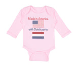 Long Sleeve Bodysuit Baby Made in America with Dutch Parts Boy & Girl Clothes