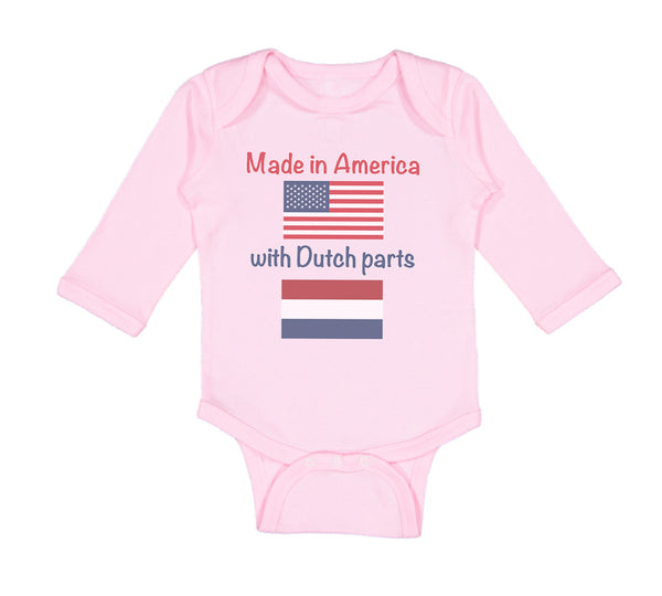 Long Sleeve Bodysuit Baby Made in America with Dutch Parts Boy & Girl Clothes