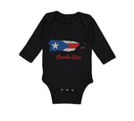 Long Sleeve Bodysuit Baby Puerto Rico Boy & Girl Clothes Cotton