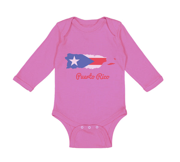 Long Sleeve Bodysuit Baby Puerto Rico Boy & Girl Clothes Cotton