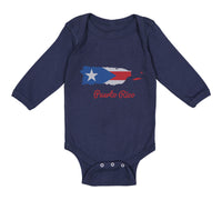 Long Sleeve Bodysuit Baby Puerto Rico Boy & Girl Clothes Cotton