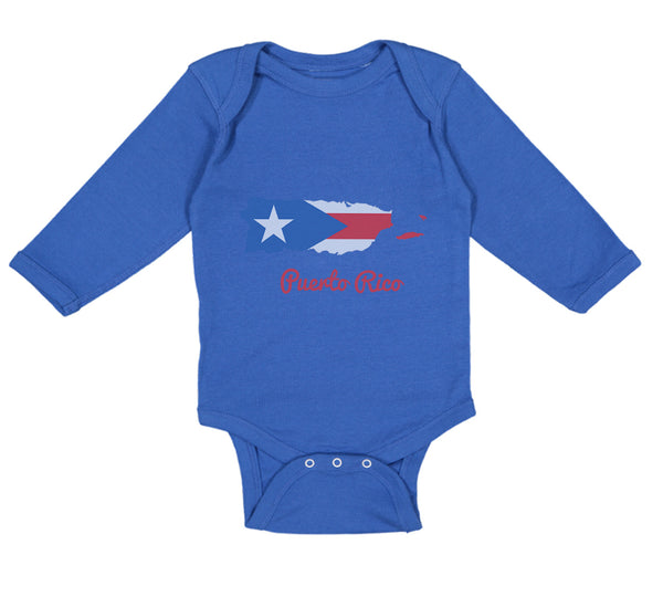 Long Sleeve Bodysuit Baby Puerto Rico Boy & Girl Clothes Cotton