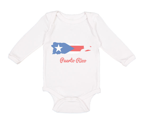 Long Sleeve Bodysuit Baby Puerto Rico Boy & Girl Clothes Cotton