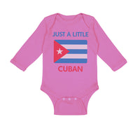 Long Sleeve Bodysuit Baby Just A Little Cuban Boy & Girl Clothes Cotton